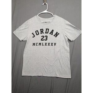 Jordan Short Sleeve Gray  T Shirt Large